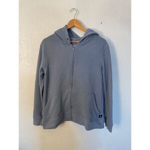Richer Poorer Gray Long Sleeve Full Zip Hoodie Mens Medium No Drawstrings